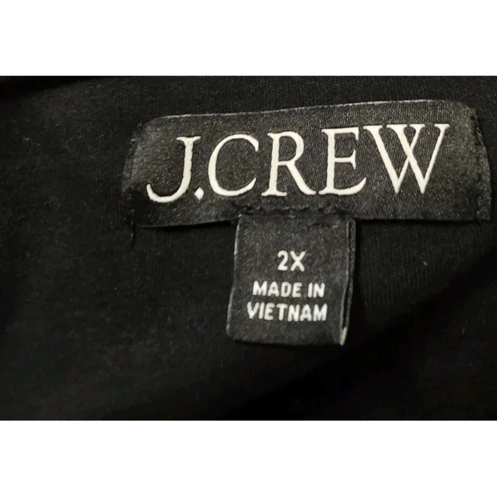 J.‎ Crew Bubble Hem Mini Dress Size 2X Solid Black
